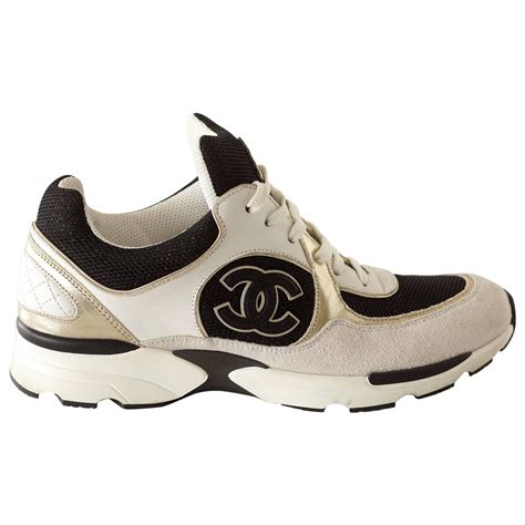 chanel white tennis shoes